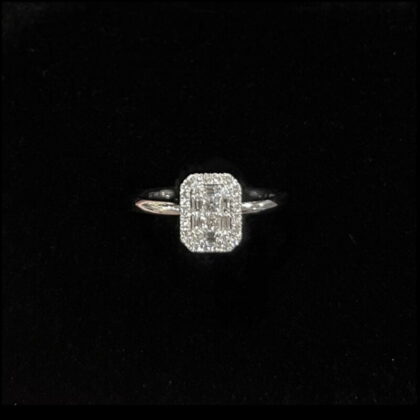 Petite Long Pillow Illusion Ring